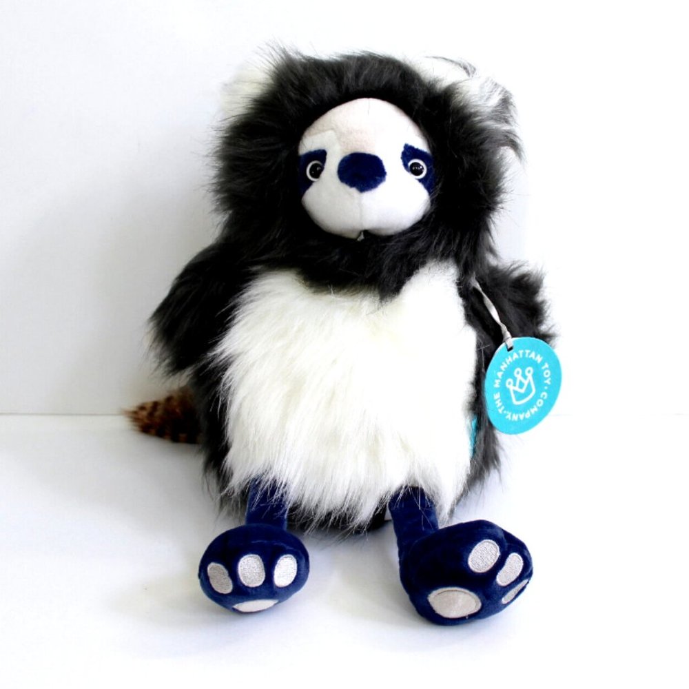 The Manhattan Toy Company Harry The Raccoon Plush Stuffed Animal 11"
